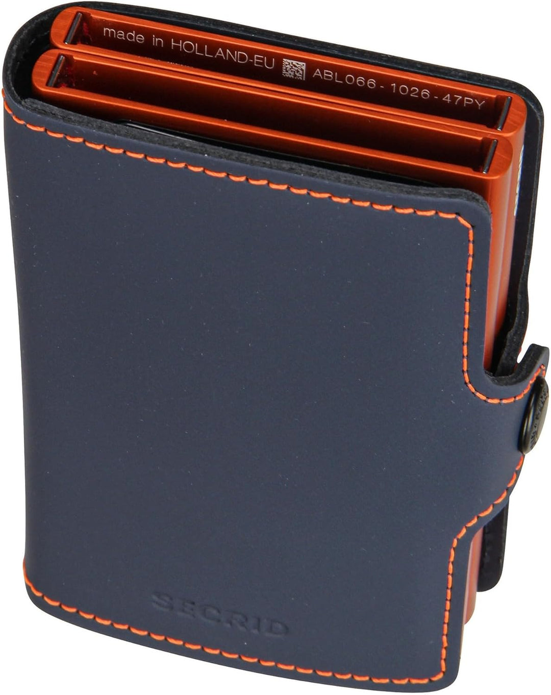 Secrid Geldbörse Twinwallet Matte Nachtblau Orange, Nachtblau Orange