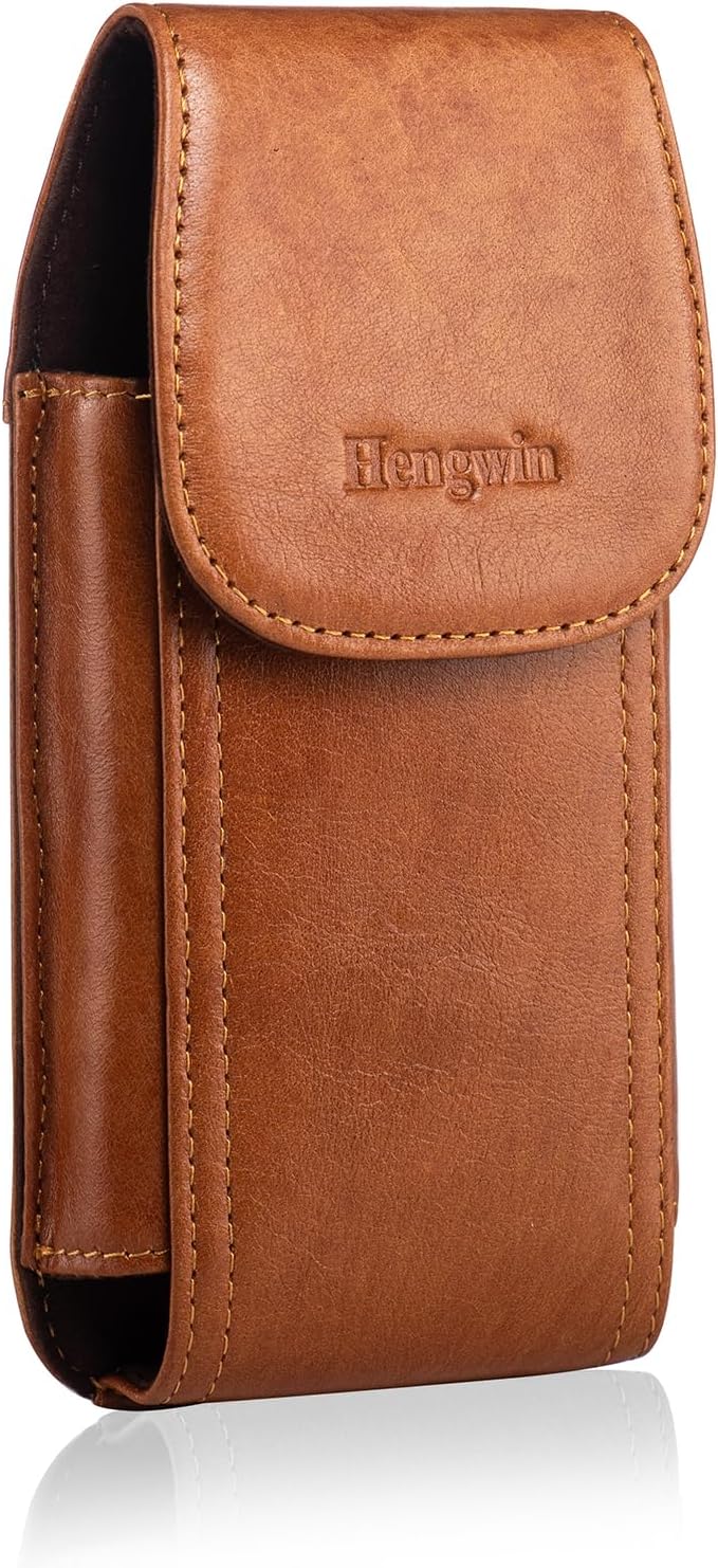 Hengwin Leder Handy Holster Fall Taille Gürtel Tasche für iPhone 16 Pro Max/16Plus iPhone 15 14 13 1