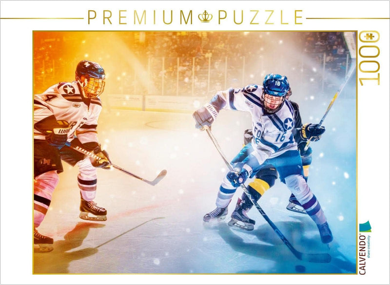 CALVENDO Puzzle Eishockey - Fight 1000 Teile Lege-Grösse 64 x 48 cm Foto-Puzzle Bild von Peter Roder