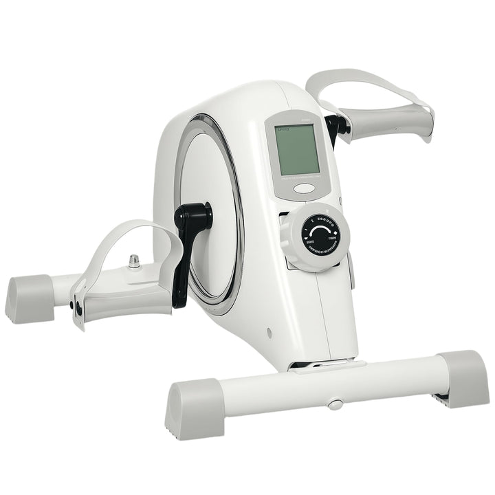 SPORTNOW Pedaltrainer Mini Heimtrainer für Senioren mit 8 verstellbarem Magnetwiderstand & LCD-Displ
