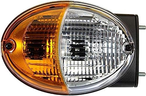 HELLA - Blinkleuchte - Agroluna - Halogen - 12/24V - Anbau/geschraubt - Lichtscheibenfarbe: weiss/ge