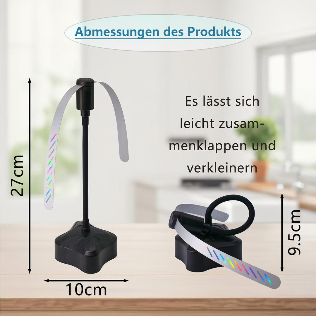 Panngu Fliegenwedler - Tischventilator Gegen Fliegen und Wespen， 3-Pack Mückenschutzventilator mit 3