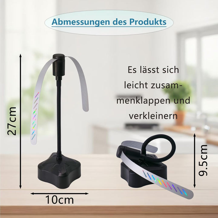 Panngu Fliegenwedler - Tischventilator Gegen Fliegen und Wespen， 3-Pack Mückenschutzventilator mit 3