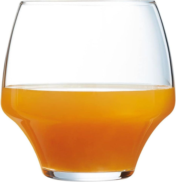 Chef & Sommelier UI033  Open Up Becher, niedrige Form, aus Kwarx, transparent, 38 cl, 6 Stück 9.5 x