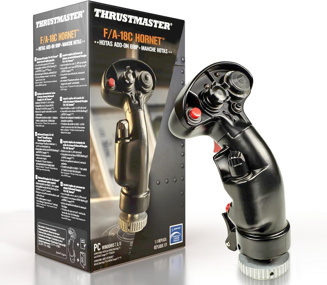 Thrustmaster F/A-18C Hornet Hotas Add-On Grip for Hotas Warthog series - PC F18 Hotas Stick AddOn Si
