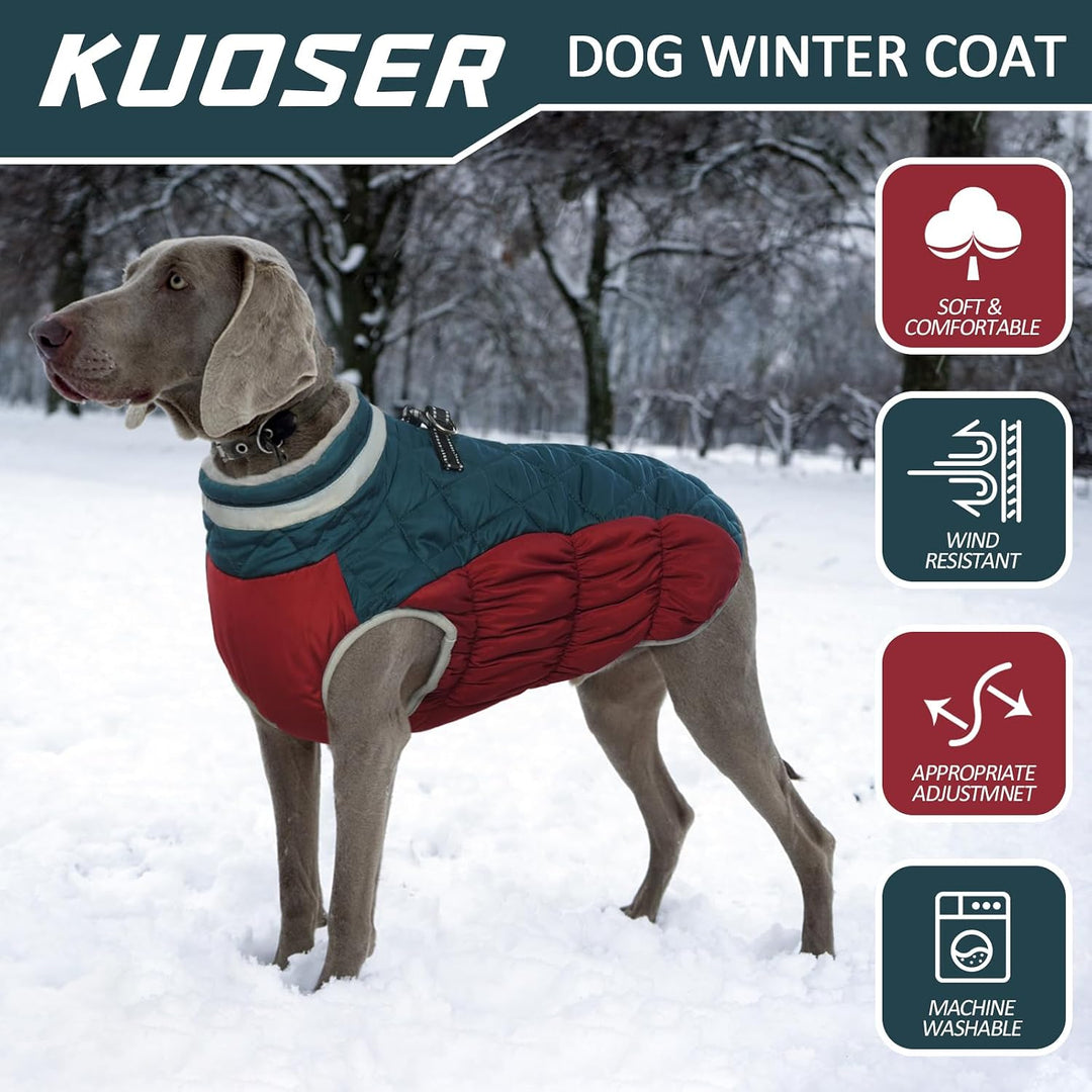 Kuoser Wärme hundemantel, Winddicht hundejacke, Reflektierend hundemantel für kleine Hunde, hundeman