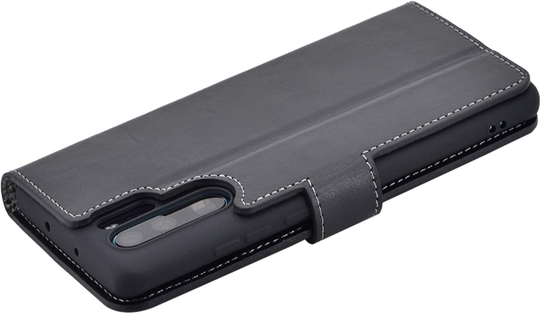 Suncase Book-Style kompatibel mit Huawei P30 PRO Hülle (Slim-Fit) Leder Tasche Handytasche Schutzhül