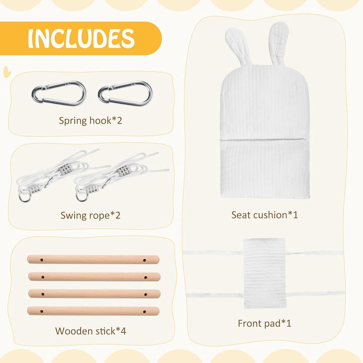 Babyschaukel,Kinderschaukel aus Holz,Baby schaukel Indoor Für Kinder,Kinderschaukel Für Babys und Ki