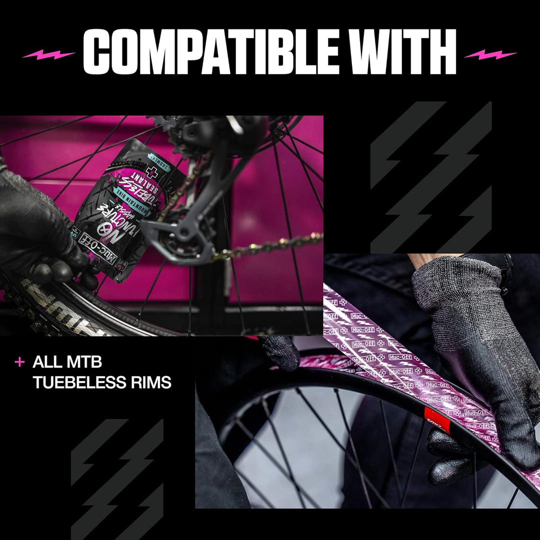 Muc-Off Unisex – Erwachsene accessorio Ultimate tubeless Setup kit Fahrradzubehör, Mehrfarbig, Unica