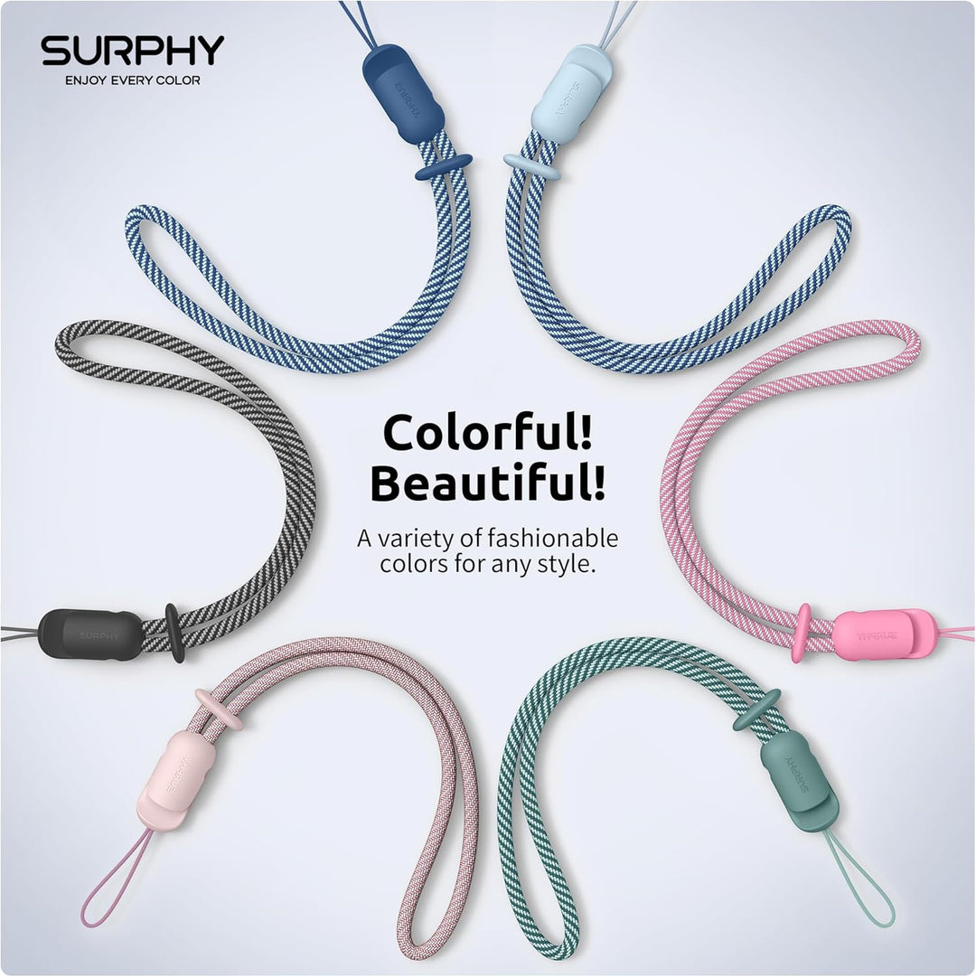 SURPHY 3 Stück Handschlaufe Handy Verstellbares mit Patch, Handykette Kurz Universal Handyband Schlü