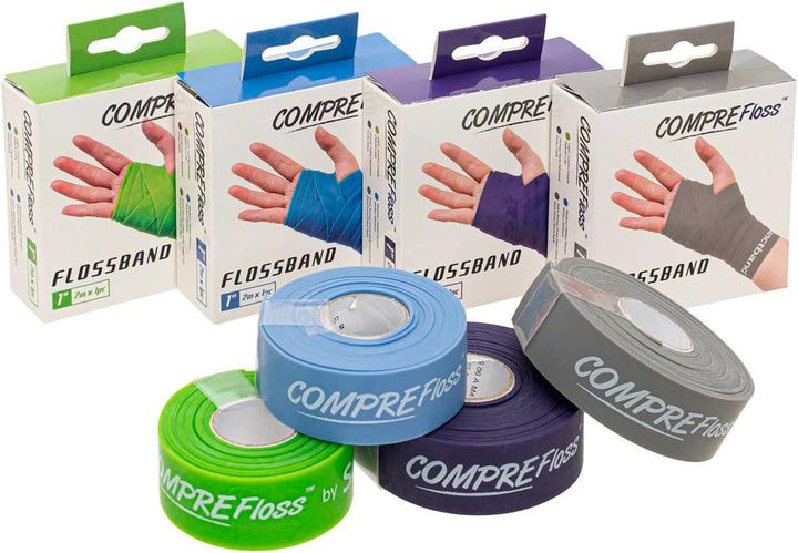 Flossband Level 4, 2m x 2,5 cm, extra stark, grau