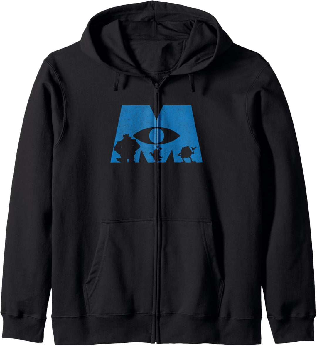 Disney Pixar Monsters Inc. Logo Silhouette Kapuzenjacke