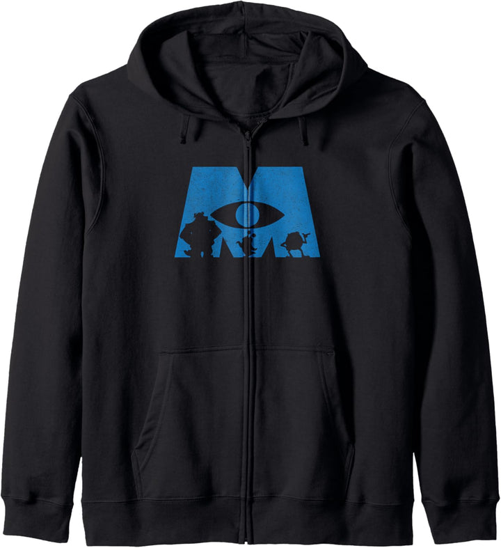 Disney Pixar Monsters Inc. Logo Silhouette Kapuzenjacke