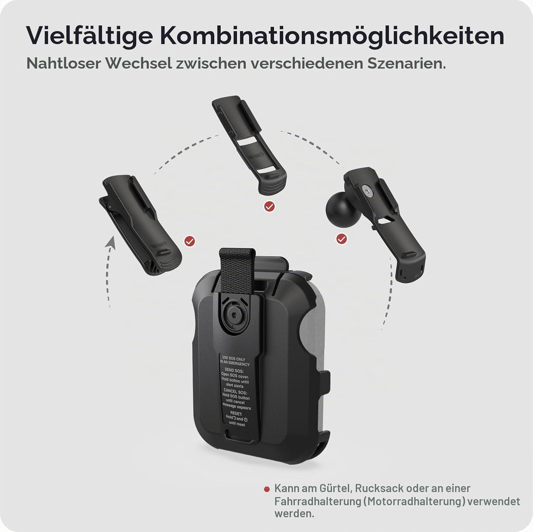 TUSITA Spine Cradle Halterung Kompatibel mit Garmin inReach Messenger Plus Satelliten Kommunikator -
