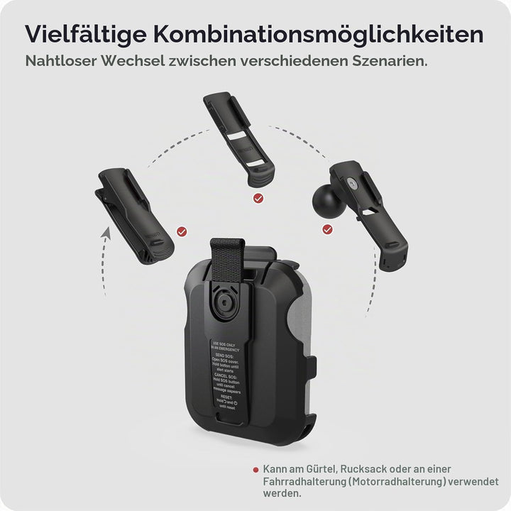 TUSITA Spine Cradle Halterung Kompatibel mit Garmin inReach Messenger Plus Satelliten Kommunikator -