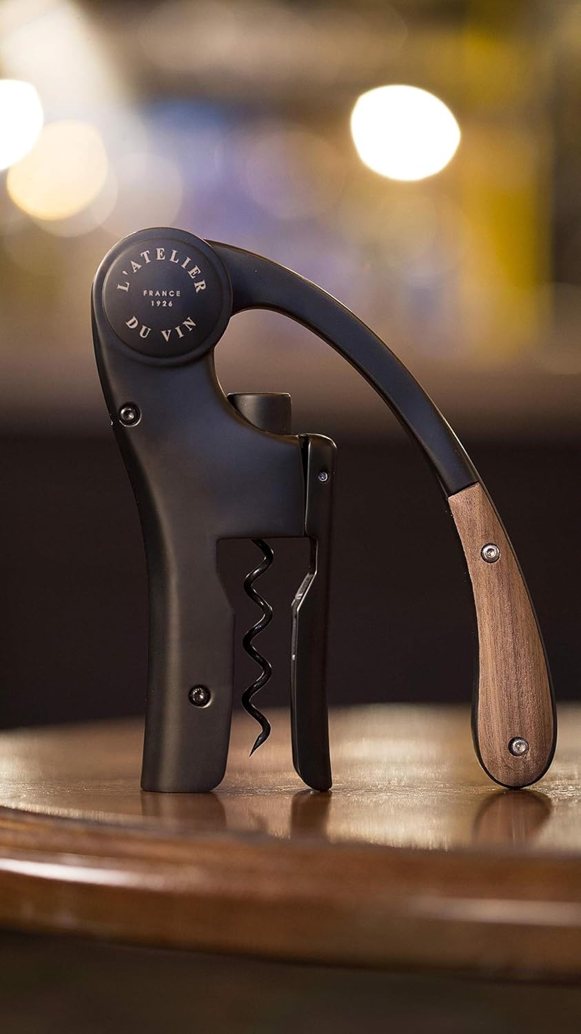 L’ATELIER DU VIN – Oeno Motion Wood & Black – Korkenzieher Oeno Motion Holz & Schwarz, Oeno Motion H