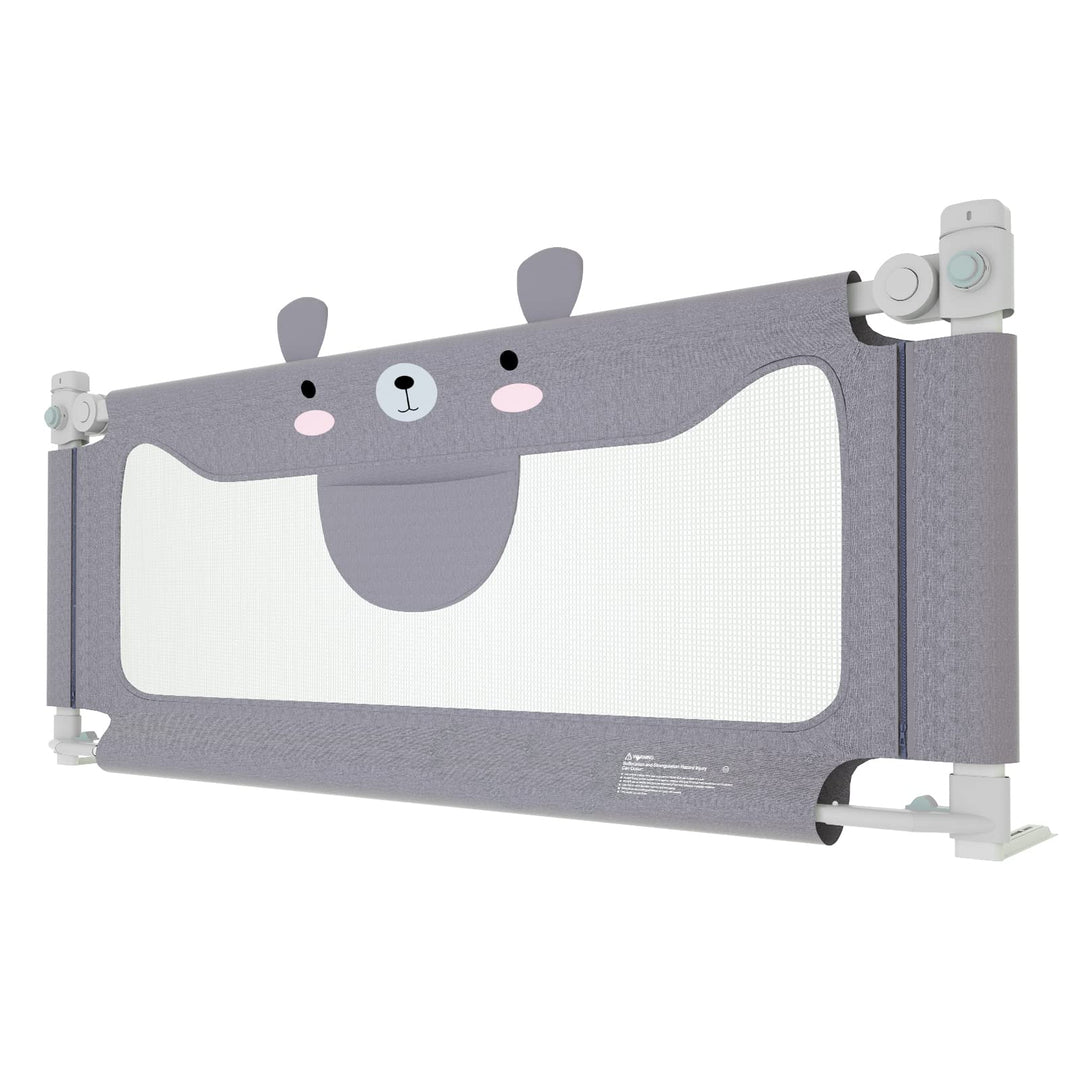 UISEBRT Kinder Bettgitter Bettschutzgitter 150cm - Bett rausfallschutz Kinder, Höhenverstellbar Kind