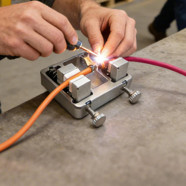 Elektrische Drahtschweissvorrichtung 7,79 X 6,75 Cm Aluminiumlegierung Löt- Und Schweisszwinge Für E