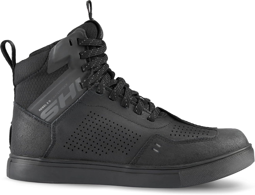 SHIMA Rebel 2.0 Motorrad Schuhe Herren Leder Belüftet Motorradstiefel Protektoren Sneaker Rutschfest