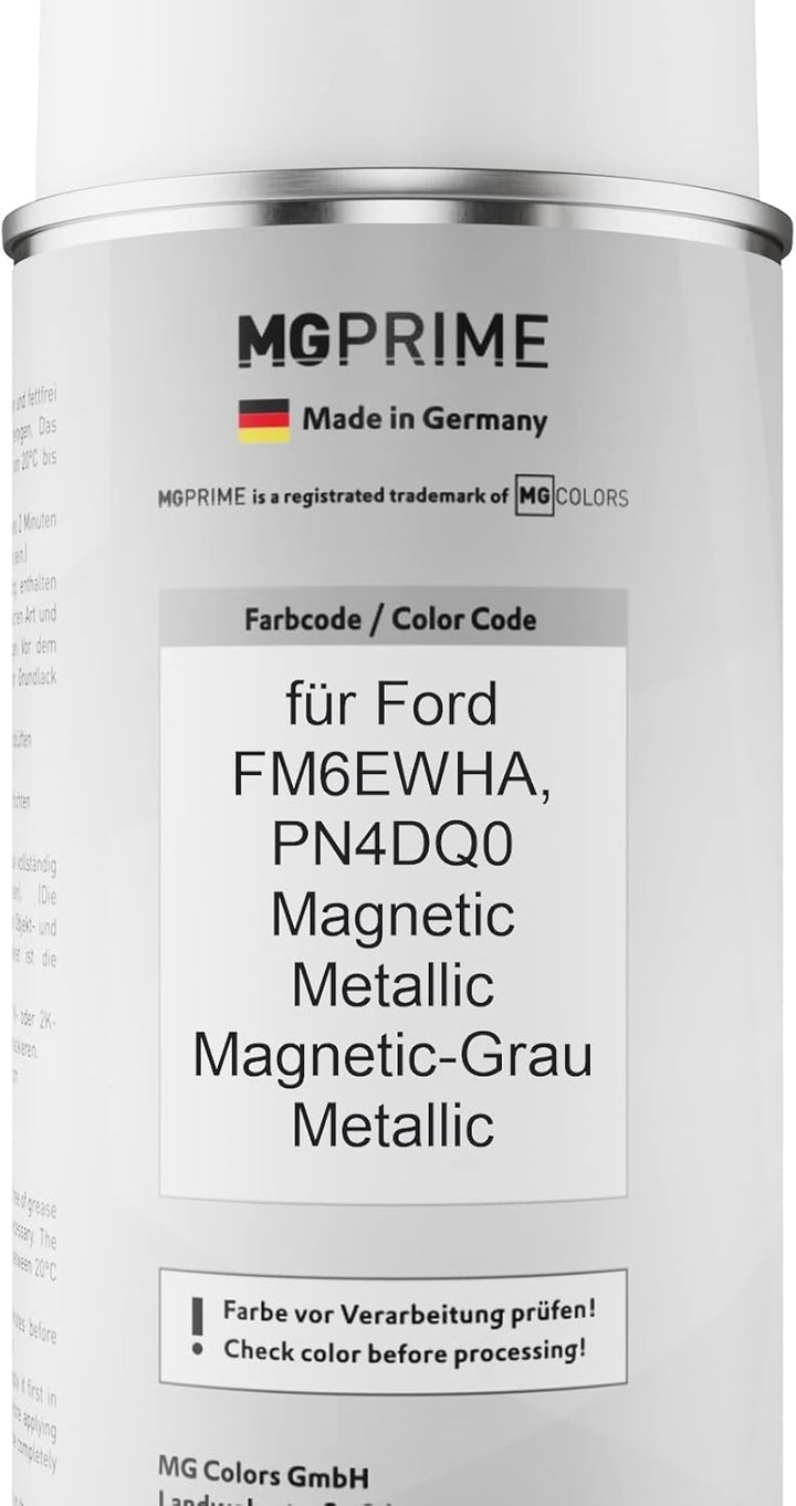 MG PRIME Autolack Sprühdosen Set für Ford FM6EWHA / PN4DQ0 Magnetic Metallic/Magnetic-Grau Metallic