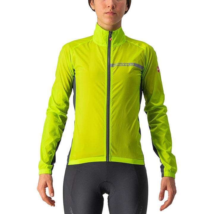 CASTELLI Damen Squadra Stretch W Jacket Jacket (1er Pack) XS Elektrischer Kalk/Dunkelgrau, XS Elektr