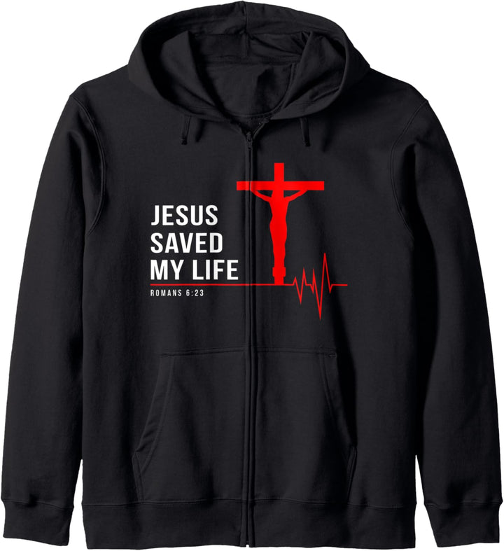 Christian group gift Jesus Saved my Life Holy week bible Kapuzenjacke