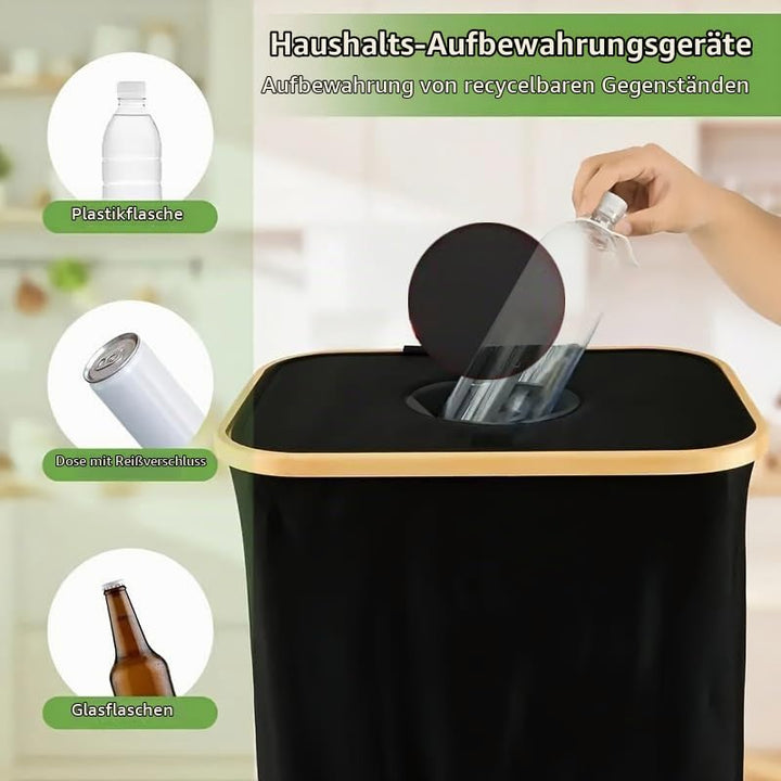 Jobfun 100L Pfandflaschen Sammelbehälter mit Deckel Behälter Leergut &amp; Altglas Aufbewahrung Flaschen