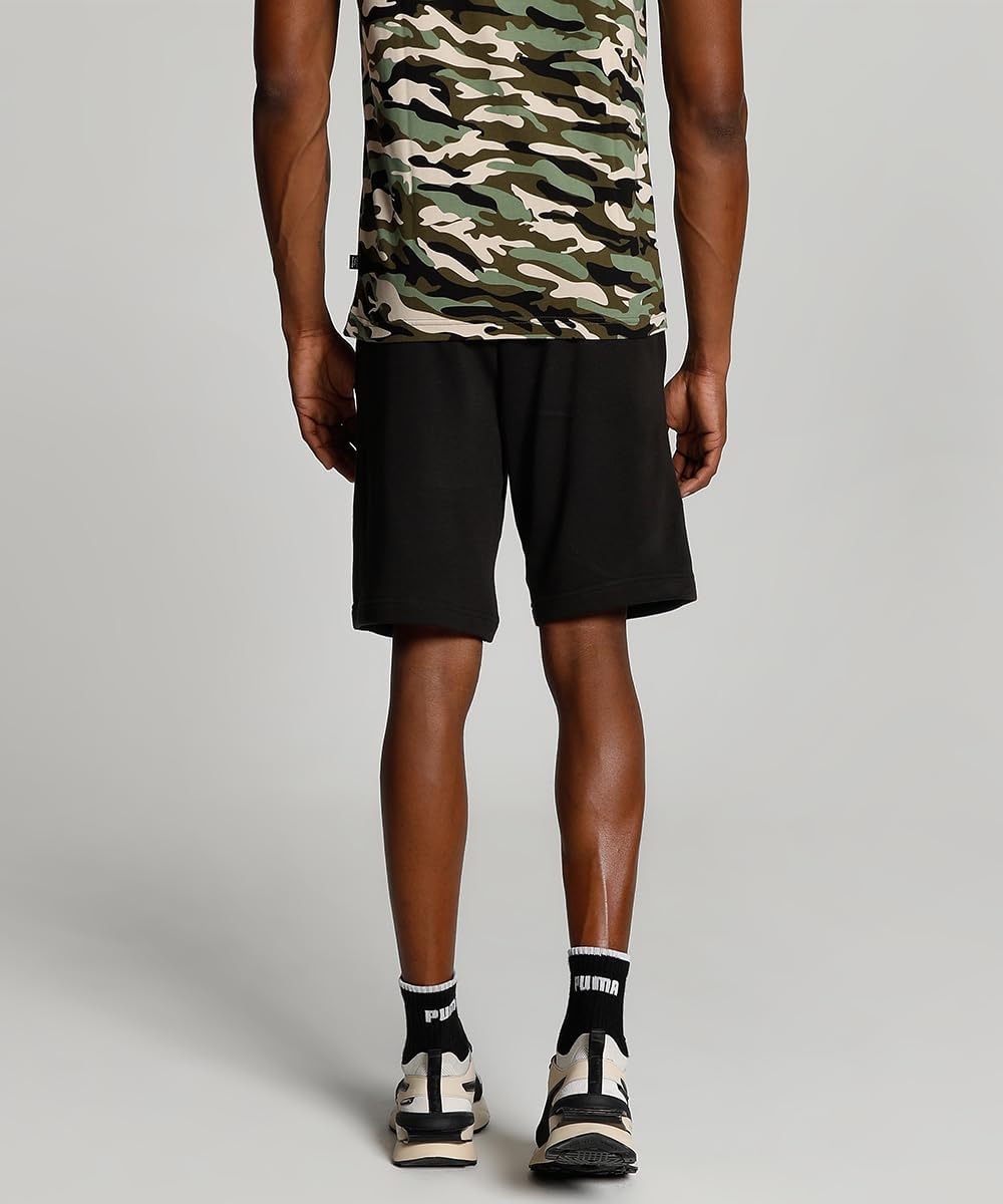 PUMA Herren Strick-Shorts ESS+ 2 Col Shorts 10" S Puma Schwarz-puma Weiss, S Puma Schwarz-puma Weiss