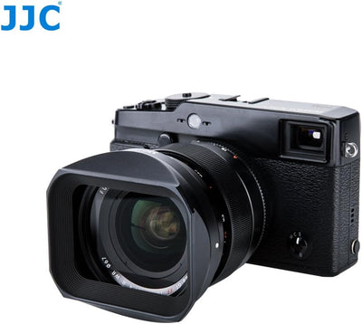 JJC LH-JXF16 Black Gegenlichtblende für Fujifilm Fujinon XF 16 mm f1.4 R WR Objektiv/Kit mit Slide D