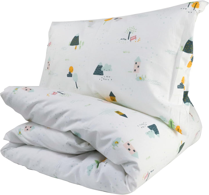 various Wendbare Babybettwäsche-Sets (60 x 120 cm), 100% Baumwolle, bestehend aus Bettbezug und Kiss