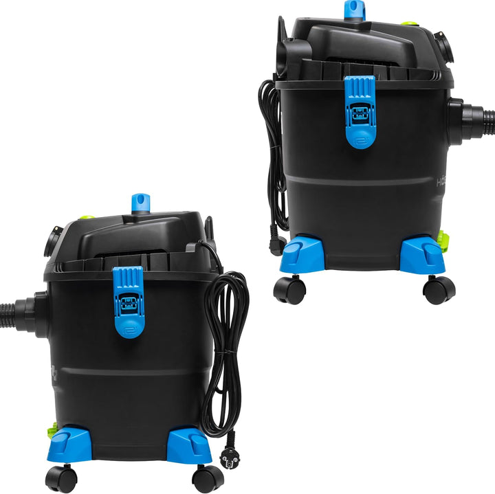 Högert Technik Nass- & Trockensauger, 20 L, 1200 W, Blasfunktion, Steckdose für Elektrowerkzeuge, 4