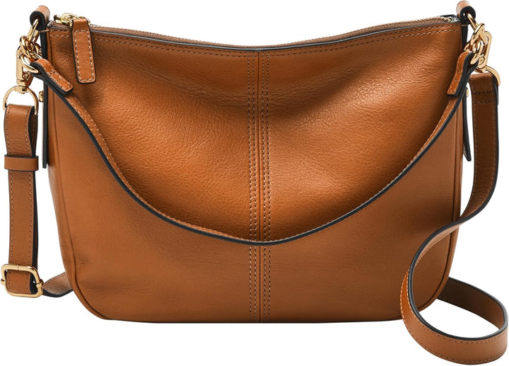 Fossil Damen Jolie Crossbody Braun Cross Body Sattel, Sattel
