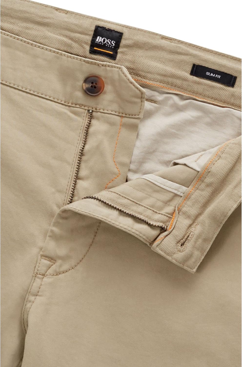 BOSS Herren Schino-Slim D Slim-Fit Casual-Chino aus angerauter Stretch-Baumwolle