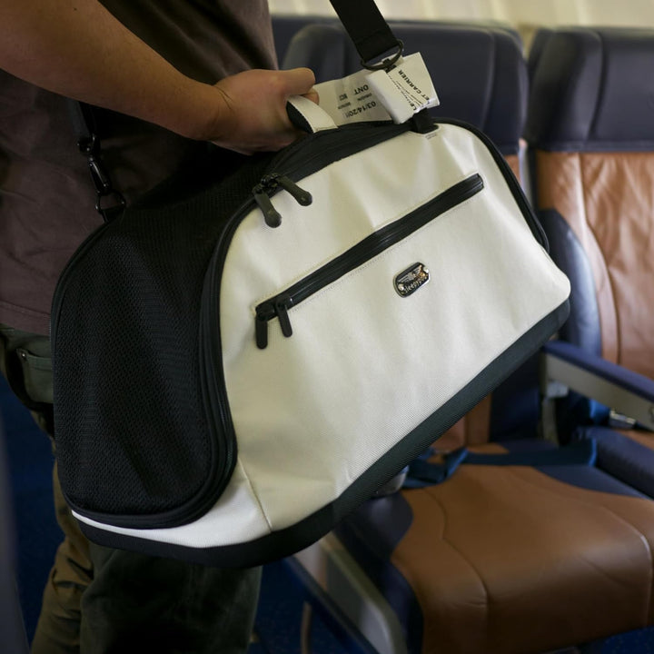 Sleepypod Air Haustier-Flug-Reisetasche, Glacier Silver, 1 Stück (1er Pack) glacier silver L 56 x B