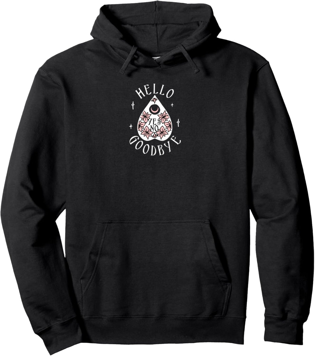 Hello Goodbye Yes No Game Piece Center Icon Pullover Hoodie