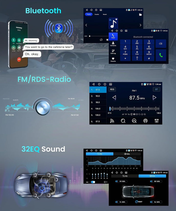 Rimoody 4+64G Android Autoradio für Audi A6/C5/S6/RS6 1997-2006 9 Zoll Touchscreen Kabelloses Carpla