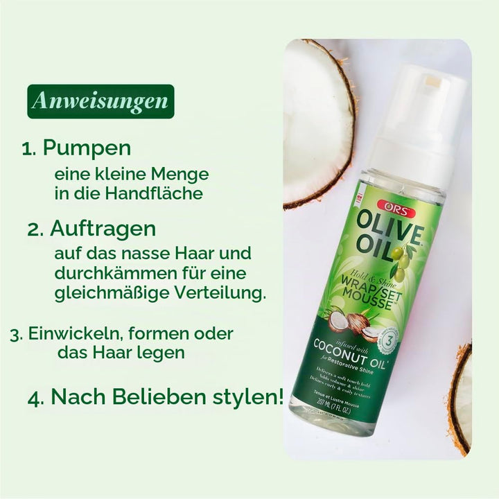Ors Mousse Wrap/ Set 7oz (3 Pack) by Organic Root (ORS)