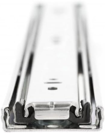 GTV H45 Schubladenschienen - 45.3 x 500 mm-Starken Verzinkt Stahl - Soft-Close Schienensystem - Tele