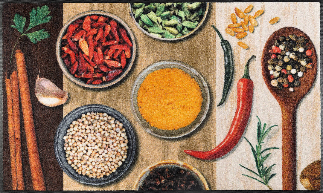 wash+dry Fussmatte, Hot Spices 75x120 cm, innen und aussen, waschbar 75 x 120 x 0.7 cm Bunt, 75 x 12