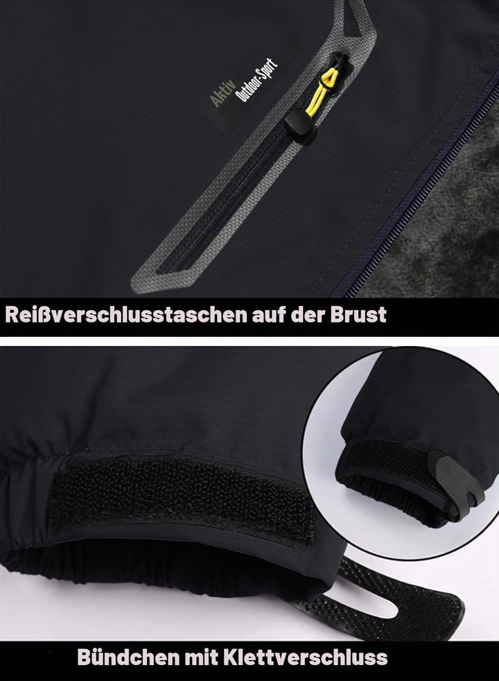 MAGCOMSEN Winterjacke Herren Warm Gefüttert Skijacke Wasserdicht Regenjacke Snowboardjacke Outdoor F