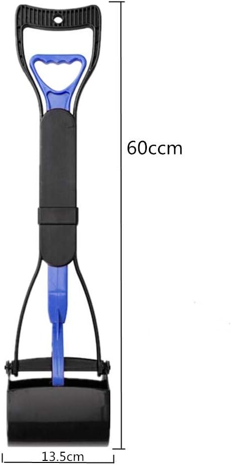 Ceasyde Hundekotschaufel, 61 cm langer Griff, solide gezahnte Zahnreinigung, Pickup-Clip, Kotschaufe