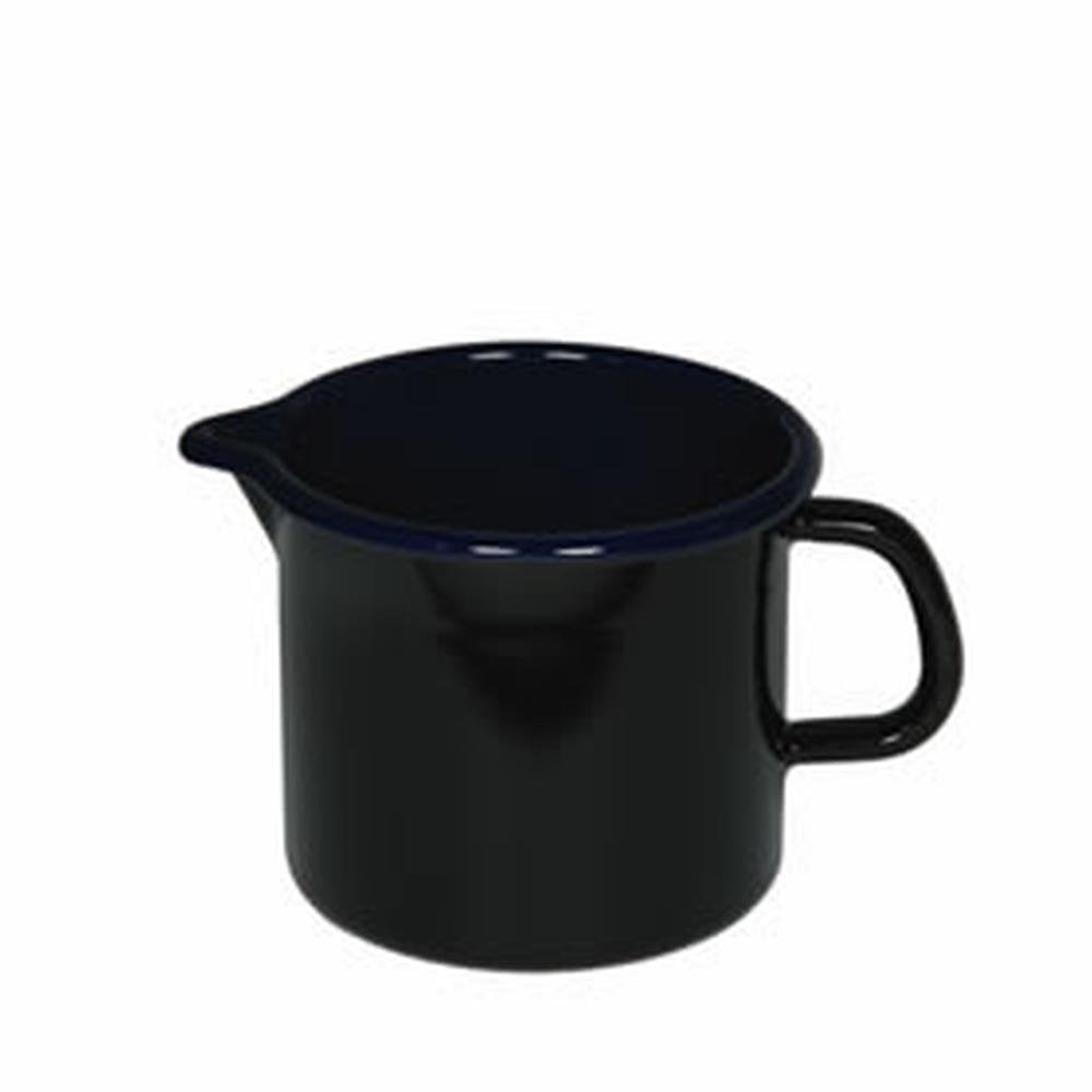 Riess 0041-025 Schnabeltopf, Emaille, Schwarz