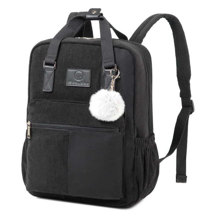 Makukke Rucksack Damen&Herren, Cord Daypack Anti-Theft Tasche Casual Schultasche Citytasche, für Sch