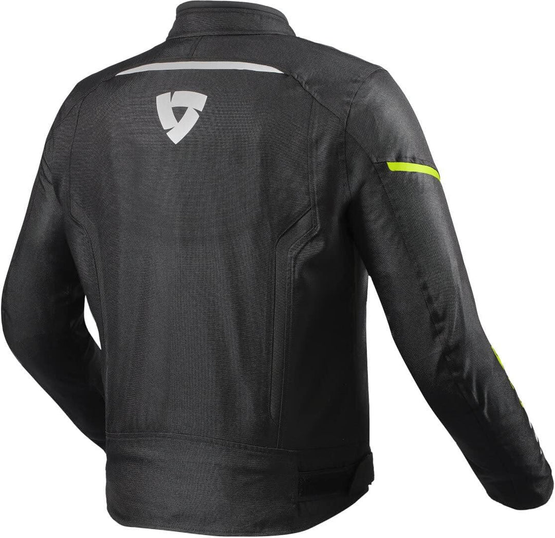 Revit Sprint H20 Motorrad Textiljacke (Black/Neon/Yellow,XL)