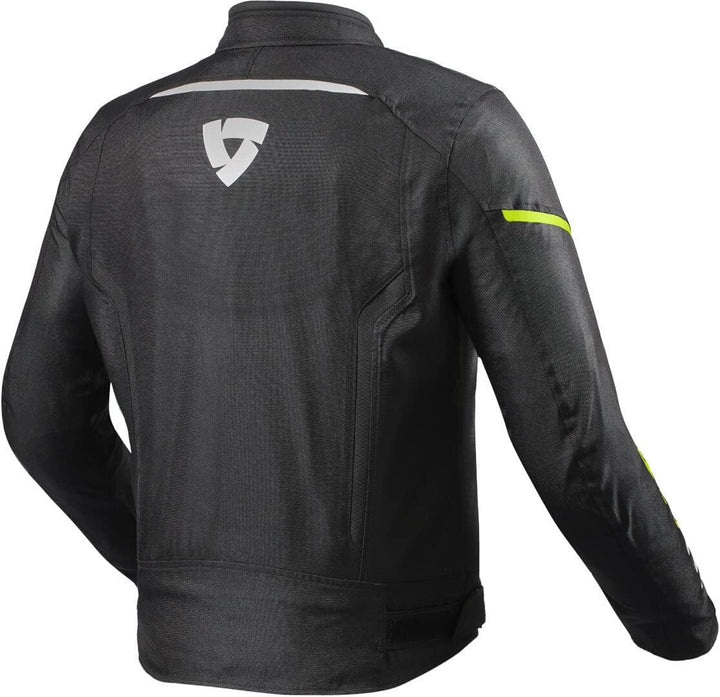 Revit Sprint H20 Motorrad Textiljacke (Black/Neon/Yellow,XL)