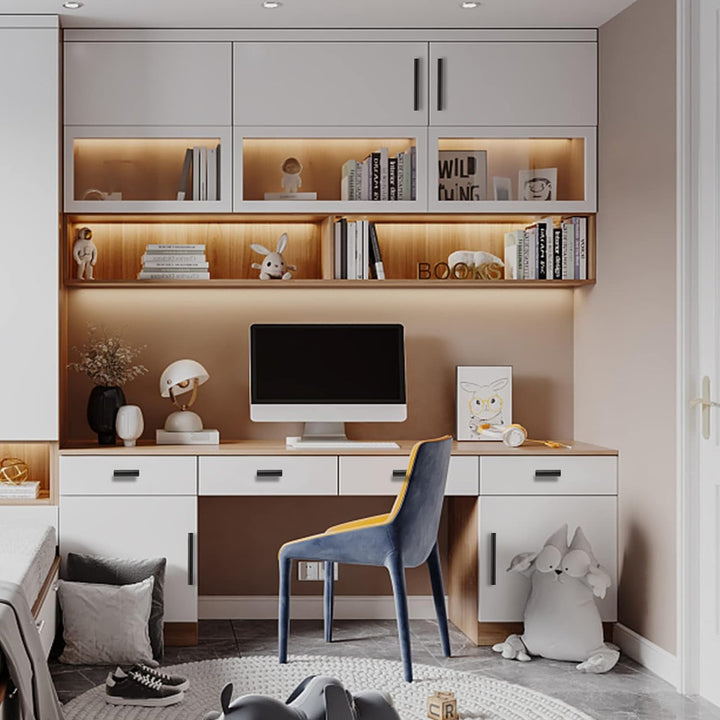 LONTAN 25 Stück Küchengriffe Schwarz 128mm lochabstand Griffe für Küchenschränke Möbelgriffe Schrank