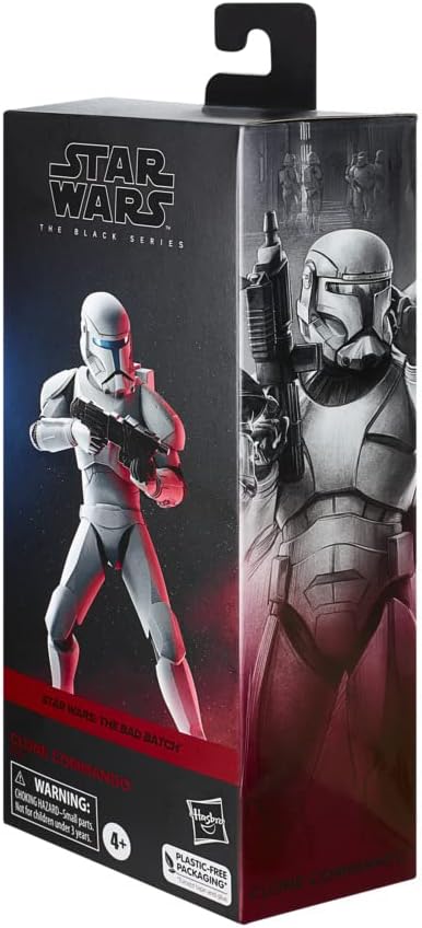 Star Wars Hasbro The Bad Batch Black Series Clone Commando Figur, 15 cm