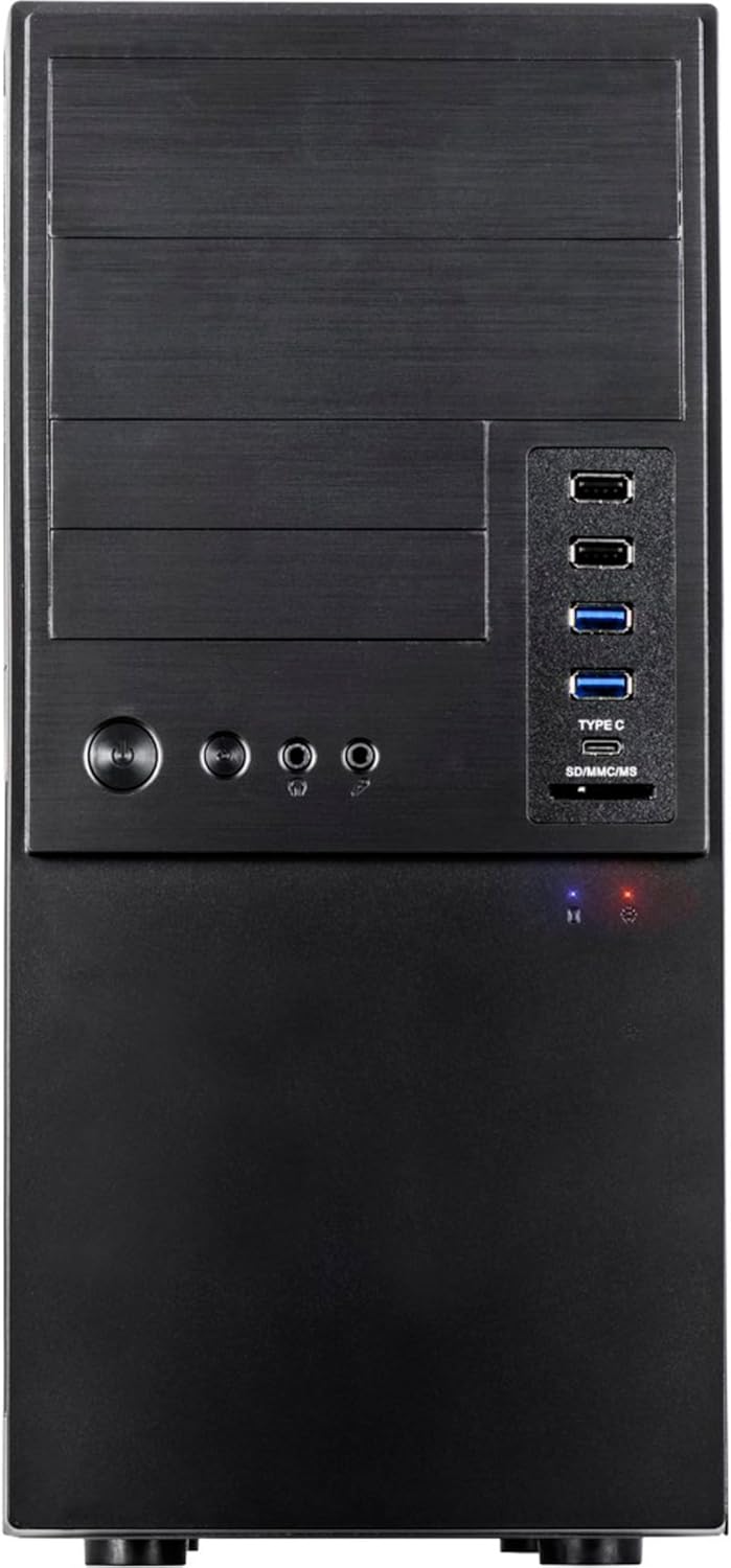 Inter-Tech IT-6865 Micro-Tower PC-Gehäuse (Micro-Tower, PC, Schwarz, 14 cm, 34 cm, CE)
