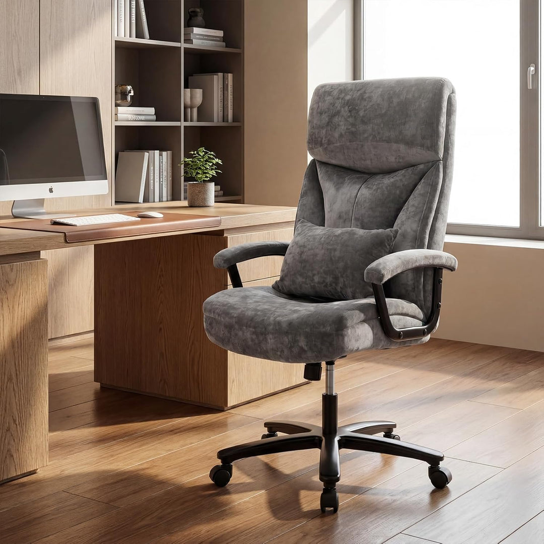 Asukale Bürostuhl Ergonomisch 200KG, Schreibtischstuhl Computerstuhl Office Chair, Hoher Rücken Ergo