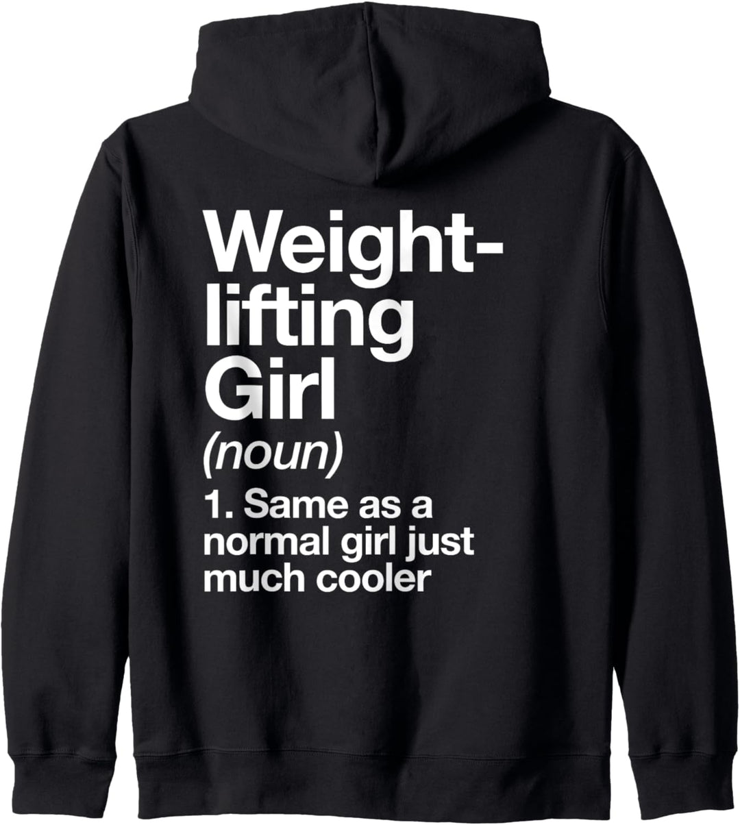 Gewichtheben Mädchen Definition Funny Fitnessstudio Sports Kapuzenjacke